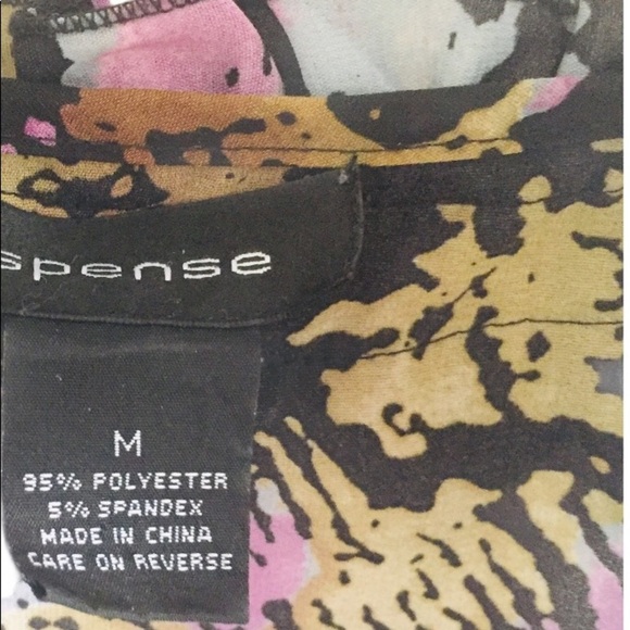 SPENSE (Nordstrom) Watercolour Sleeveless Ruffle Front Blouse Purple Size Medium - Picture 6 of 10